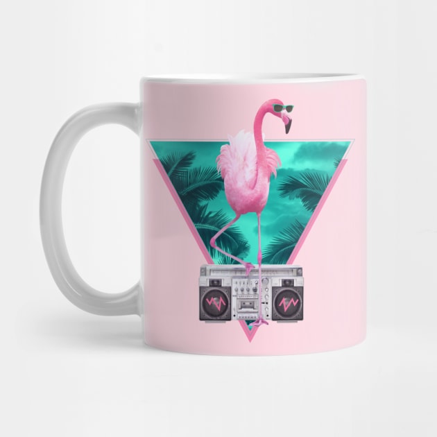 Miami Flamingo by astronaut